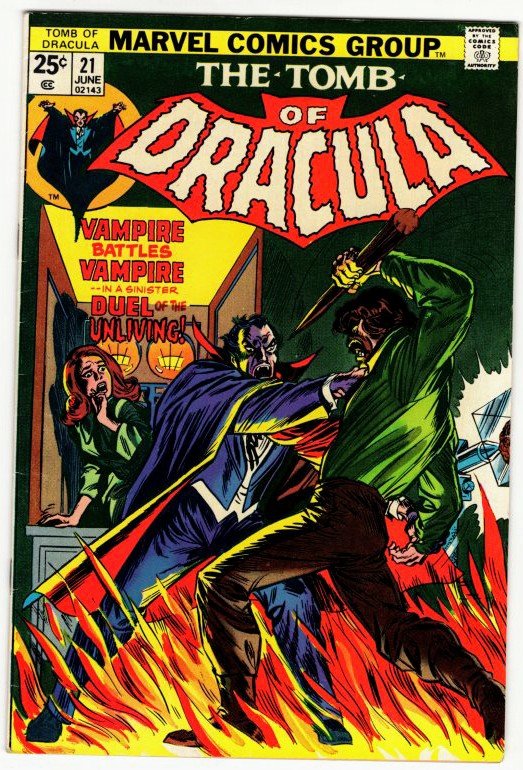 TOMB OF DRACULA #21 (6.0-6.5) Marvel Comics Bronze Age Horror