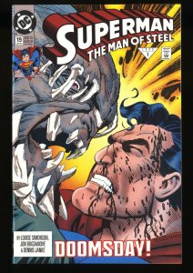 Superman: The Man of Steel #19 NM+ 9.6 Doomsday!