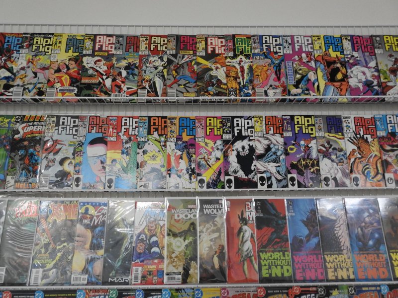 Huge Lot 180+ Comics W/ Alpha Flight, Omega Men, +More! Avg VF- Condition!