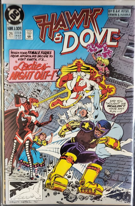 Hawk and Dove #21 (1991) 1st appearance of Speed Queen, Bloody Mary & Chessure