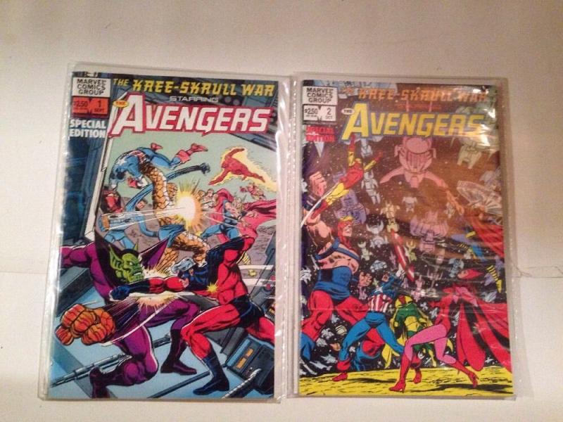 Kree-Skrull War Staring The Avengers 1-2 Near Mint Lot Set Run