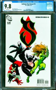 Gotham City Sirens #19 CGC Graded 9.8 Broken bottom right corner of case.