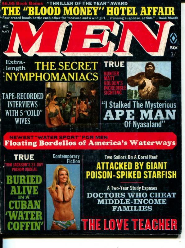 MEN-5/1970-Pussycat-Nymphomaniacs-Ape Men-Sex-Adventure