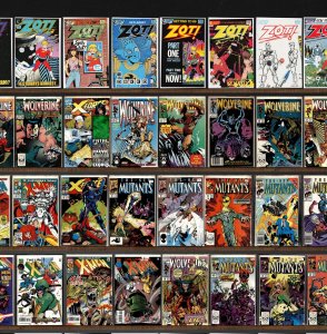 Huge Lot 150+ Comics with Zot!, The New Mutants, Wolverine, Zorro & More!