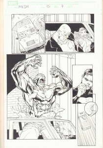 Marvel Knights Spider-Man #15 p.9 - Absorbing Man - 2005 Signed art by Billy Tan