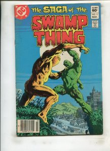 SAGA OF THE SWAMP THING #11 (6.0) HEART OF STONE, FEET OF CLAY!! 1983