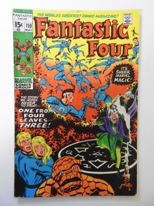 Fantastic Four #110 (1971) VG Condition moisture stain