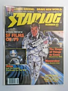 Starlog #22 - James Bond - see pics - water stain 5.0 - 1979