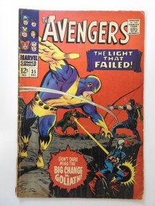 The Avengers #35 (1966) VG- Condition 1/2 in spine split