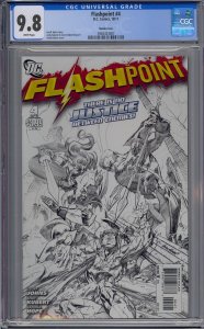 FLASHPOINT #4 CGC 9.8 SKETCH COVER