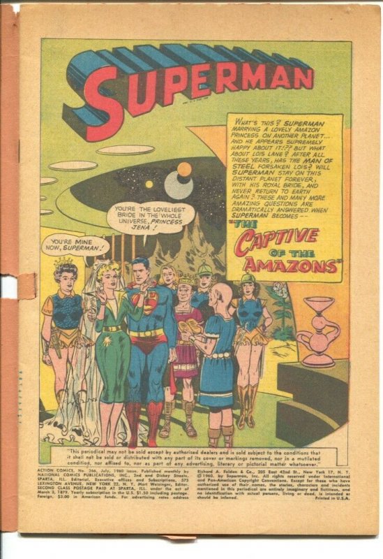 Shoeland Action #266-Superman-Supergirl #266 1960-DC-Superman-Supergirl-VG