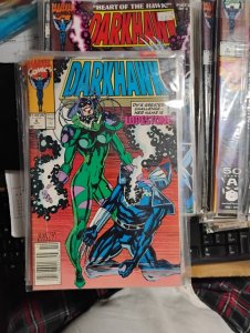 darkhawk # 8 1991 marvel  MANLEY COVER LODESTONE NEWSTAND VARIANT