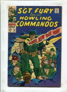 SGT FURY AND HIS HOWLING COMMANDOS #56 (6.0) GABRIEL BLOW YOUR HORN 1968