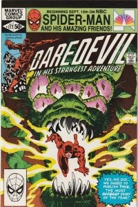 Daredevil # 177 VF+ Marvel 1981 Frank Miller 2nd Appearance Of Stick [M7]