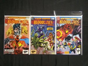 BLOODLINES OUTBREAK  1993   ANNUALS   LOT OF 7 COMICS...  VF - NM