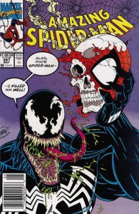 Amazing Spider-Man, The #347 (Newsstand) FN ; Marvel | Venom Erik Larsen