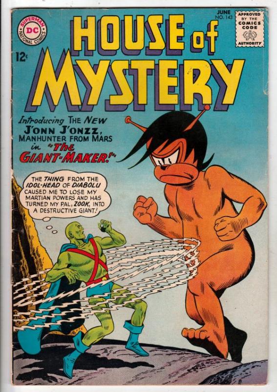 House of Mystery #143 (Jun-64) FN+ Mid-High-Grade Martian Manhunter