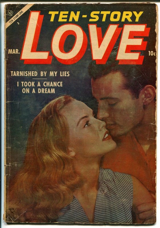 Ten-Story Love Vol. 33 #2 1954-Ace-former pulp-spicy romance art-photo cover-VG