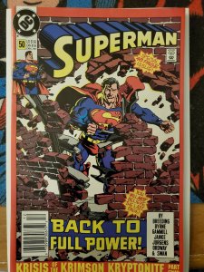 Superman #50 (Dec 1990, DC) VF