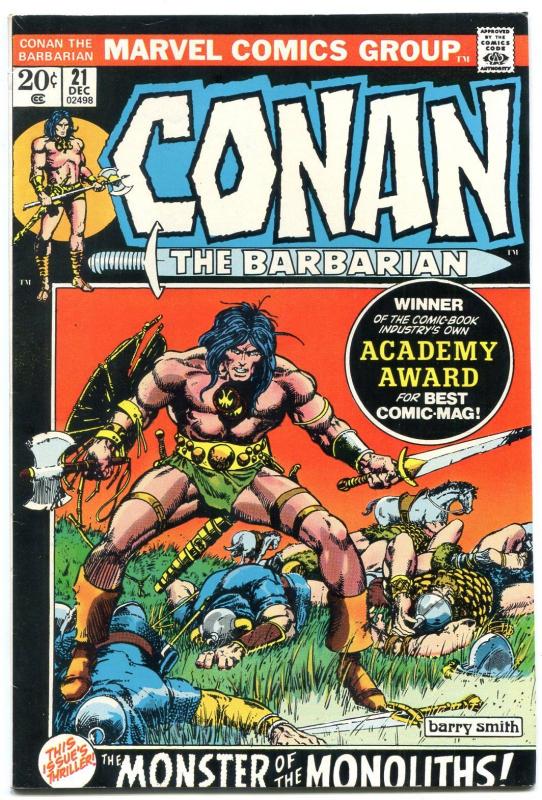 CONAN THE BARBARIAN #21 1972-MARVEL COMICS F/VF