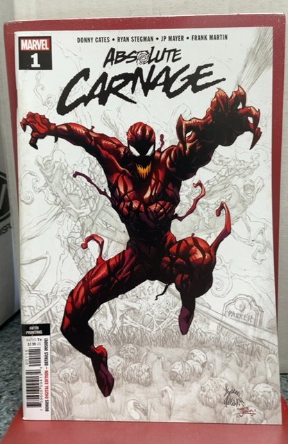 Absolute Carnage #1 Fifth Print Cover (2019)