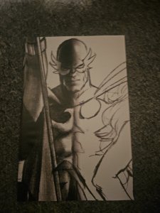 ONE WORLD UNDER DOOM #4- 1:100 ALEX ROSS BW VIRGIN VARIANT- MARVEL NM