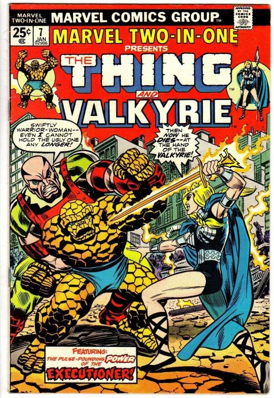 MARVEL TWO IN ONE 7 VG+ Jan. 1975