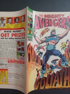 Avengers #63 - Hawkeye becomes Goliath - 1969 - VF
