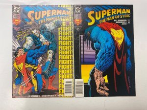 5 Superman Man Steel DC comic books #30 33 36 37 Annual #3 21 LP5
