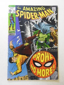 The Amazing Spider-Man #79 (1969) VG- cover and 1st wrap detached top staple