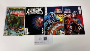 4 Marvel Comics Capt America Reborn 2 4 Avengers Celestial 8 Micronauts 7 9 JW16