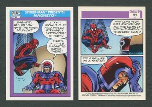 1990 Marvel Comics Card  #156 (Spiderman Presents: Magneto) / MINT