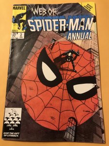 Web of Spider-Man Annual #2 : Marvel 1982 Fn+; Charles Vess cover; King Kong