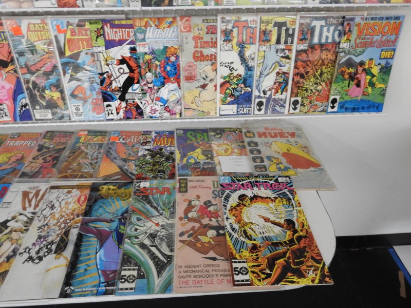 Huge Lot 150+ Comics W/ Thor, Teen Titans, Flash, Spidey+ Avg VF- Condition!