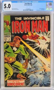 Iron Man #4 (1968) CGC Graded 5.0