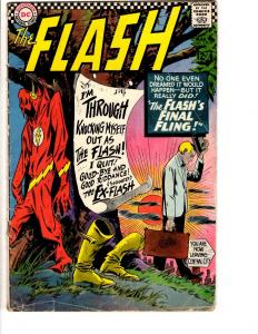 Flash #159 VG DC Silver Age Comic Book Grodd Reverse Trickster Wizard Cool JL17