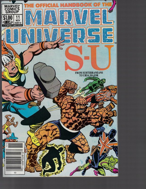 Official Handbook Of The Marvel Universe #11  (Marvel, 1983) NM