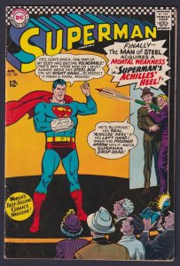 Superman #185 5.5 FN- DC Comic - Apr 1966