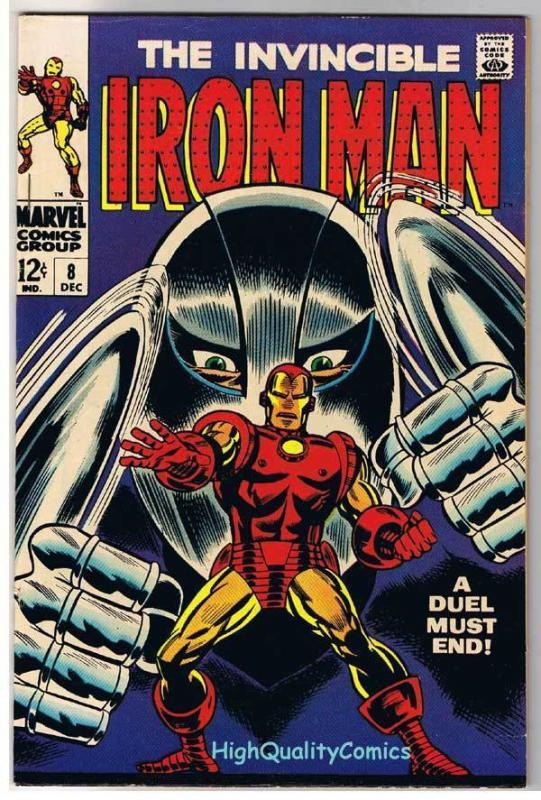 IRON MAN #8, VF, Tony Stark, Gladiator, Robot, 1968, more IM in store