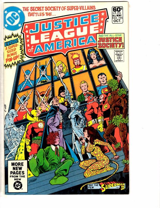 Lot Of 3 Justice League Of America DC Comic Books # 195 258 259 Batman Flash AK7