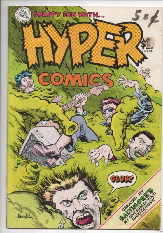 HYPER #1 VG/FN, Underground, Steve Stiles, 1979, 1st, Kitchen Sink