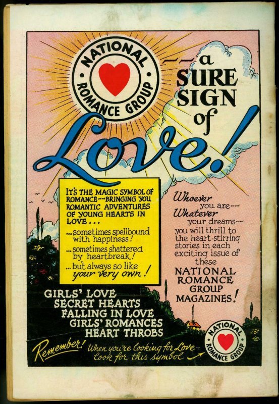 GIRLS' ROMANCES #50 1958-DC COMIC-GIRL WITH TEARS-LOVE! FR 