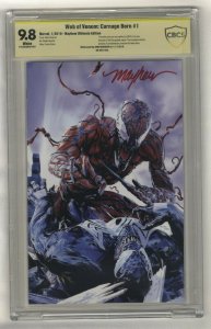 Web of Venom Carnage Born #1 - CBCS 9.8 - Mike Mayhew Signature - Variant! 