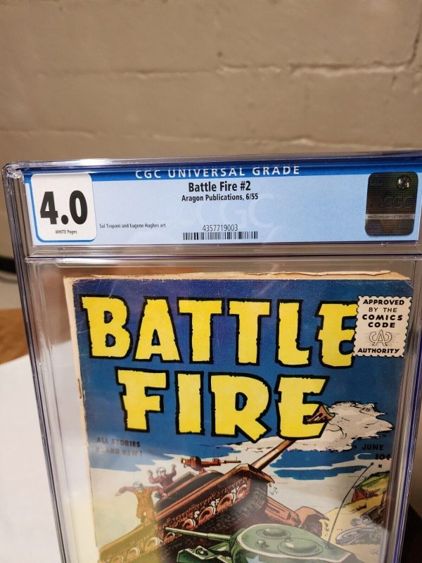 Battle Fire #2 CGC 4.0 Very Good June 1955
