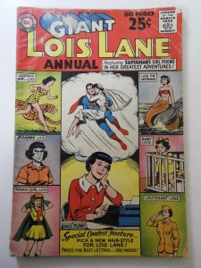 Lois Lane Annual #1 (1962) GD/VG Condition moisture damage, 1/2 in spine split