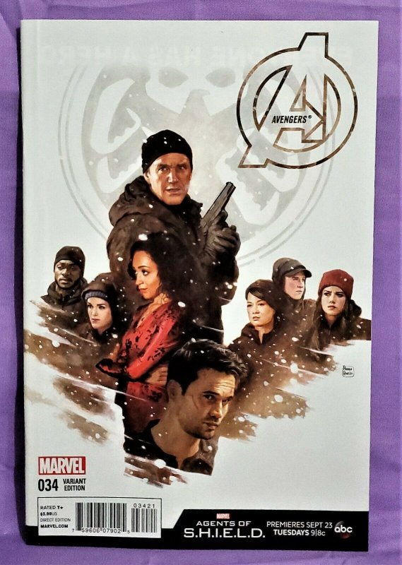 Jonathan Hickman AVENGERS #34 Agents of S.H.I.E.L.D Variant CVR (Marvel, 2014)!