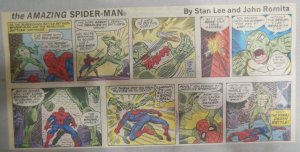 Spiderman Sunday by Stan Lee & John Romita from 6/26/1977 Size: 7.5 x 15 inches