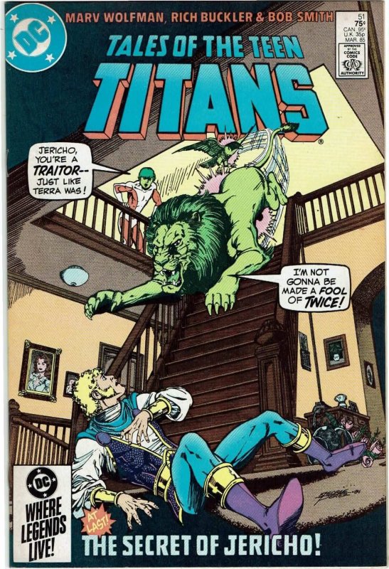 Tales of the Teen Titans #51 Marv Wolfman George Pérez NM
