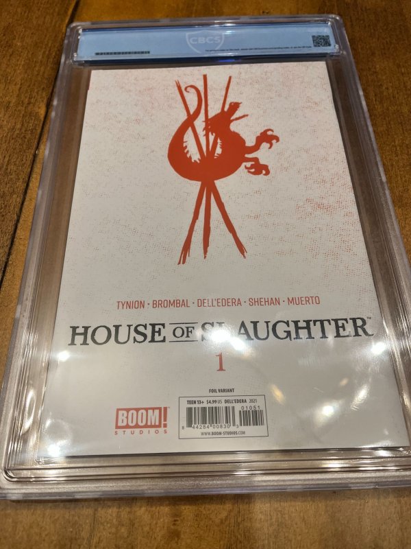 CBCS 9.8 HOUSE OF SLAUGHTER #1 DELL'EDERA 1:25 FOIL RETAILER INCENTIVE V...