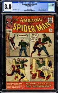The Amazing Spider-Man #4 (1963) CGC Graded 3.0 - 1st App. Sandman!